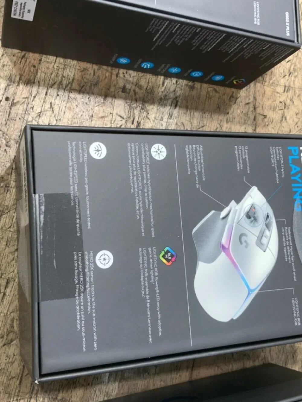 Logitech G502 X PLUS Wireless RGB Gaming Mouse White